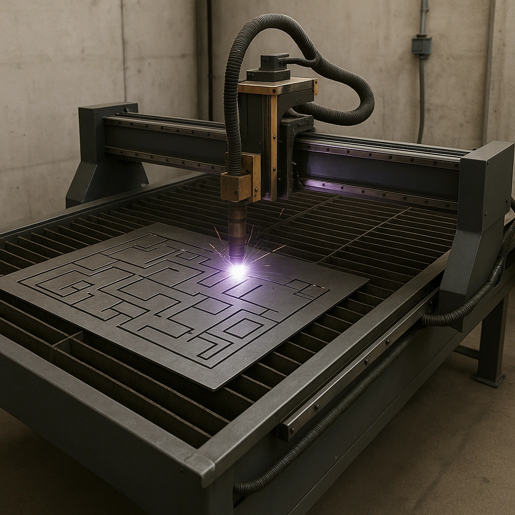 Plasma Cutting in Action